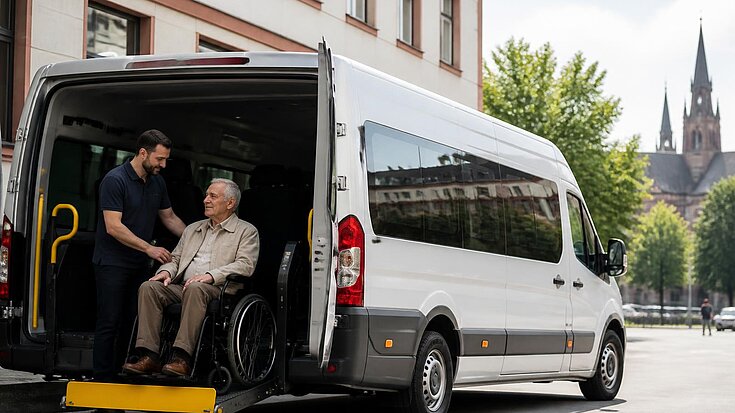 Interaktives Bestellformular für Patiententransporte