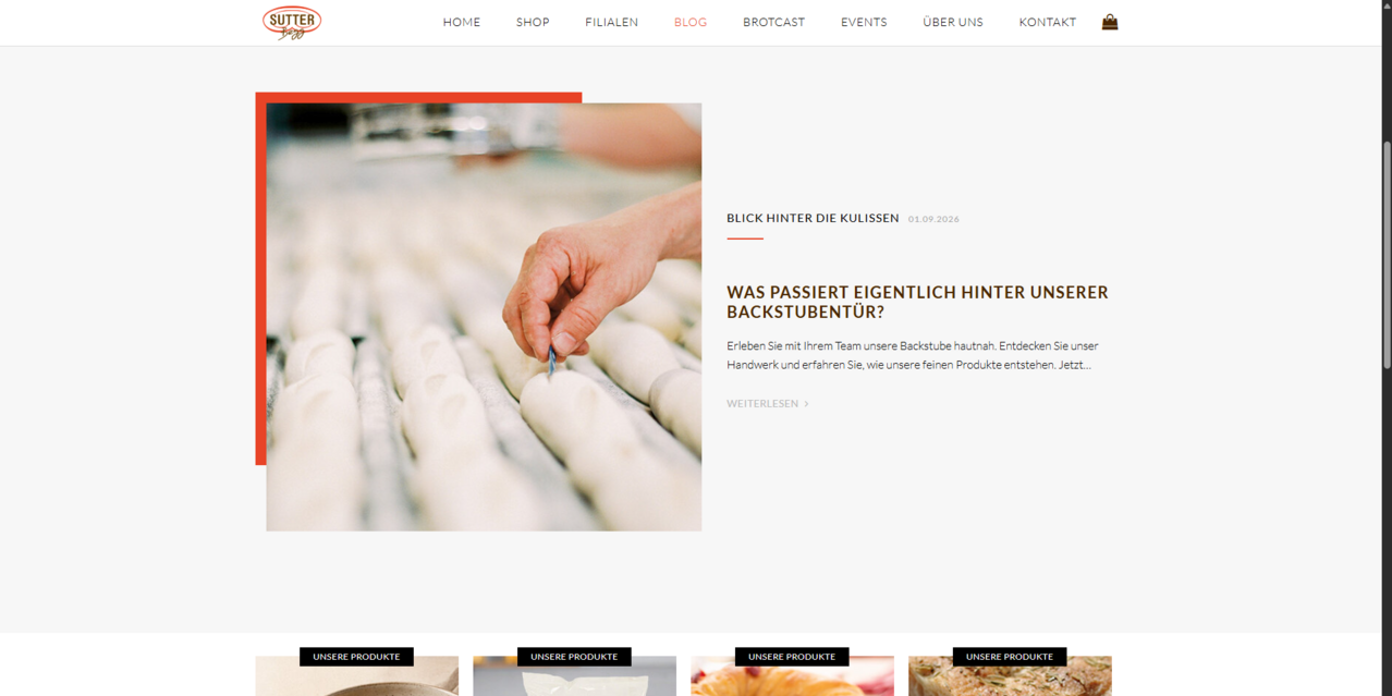 Blogbeitrag mit Backstuben-Rundgang und Storytelling